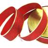 Fita de Natal com Glitter Dourado, Fita Decorativa Festiva, Fita para Embrulho de Presentes, Fita para Acessórios de Vestuário, Fita para Casamento e Têxteis para Casa