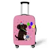 Funda de equipaje resistente al desgaste transfronteriza con estampado de animalitos de dibujos animados, funda protectora para maleta, funda antipolvo, funda elástica, venta directa de fábrica