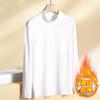 Camada de Base Térmica Masculina com Gola Semi-Alta em Veludo Alemão Dupla Face, Quente e Confortável, Nova Blusa Grossa de Fleece para o Inverno