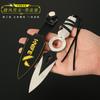 Varolant periférico Contrato Intrépido JETT Jie Feng amargo sem estojo de couro modelo de metal brinquedo decoração 17cm