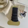 Calcetines de Yoga Cálidos Tejidos para Mujer, Primavera, Acrílico, Deportivos, Calcetines de Felpa Súper Largos, Tubo Largo, Hasta la Rodilla, Calcetines para Pilates