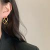 Pendientes Geométricos Irregulares Calados de Personalidad Simple Moda Estilo Ins Elegantes de Lujo Ligero para Mujer