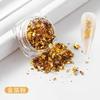 Jóias de Nail Art Venda Quente Japonesa Folha de Ouro Papel Folha de Estanho Fragmento Champanhe Ouro Prata Fragmento de Vidro Decoração de Unhas