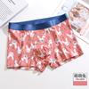 Ropa interior para hombre con estampado de fruta Ruyi de caqui, cintura antibacteriana transpirable de algodón modal, pantalones para niños al por mayor