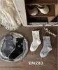 Calcetines Cortos para Niñas, Nuevo Estilo Otoño e Invierno, Calcetines de Algodón de Moda Estilo Coreano para Bebés, Calcetines Sin Costuras para Niños Mayores, Calcetines de Caña Corta para Niñas