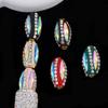Cuentas de tubo de cobre de cristal ojo de caballo de Nepal DIY cadena para teléfono móvil llavero pulsera collar arcilla de industria pesada cuentas sueltas accesorios