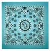 Lenço Quadrado de Algodão Hip Hop Multicor com Flor de Caju Dupla para Esportes de Ciclismo Headscarf em estoque cabelo liso