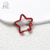 Tinta spray pendurada estrela de cinco pontas argola de mola fecho de cachorro fecho de joia fecho de mola bolsa DIY chaveiro acessórios de joia