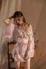 Marca Mei Huo Kimono Sexy Estampado Bordado Tentación Caliente Ropa Interior Sexy Sin Tiras Camisón