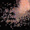 Cuentas de Burbuja de Vidrio No Porosas Fantasía Redondas Cuentas de Burbuja Arte de Uñas Micro Cuentas Cuentas Rellenas de Arena Movediza Material para Accesorios DIY