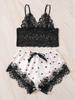 Novo Sexy Lace Chest Wrapping Costura Sexy Lingerie Bra Set Conjunto Sexy de Lingerie Europeia e Americana