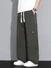 Pantalones de trabajo retro americanos para hombre, nuevo estilo 2026, pantalones rectos holgados de moda, pantalones largos casuales versátiles para hombre