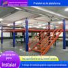 Plataforma de loft de armazém, estrutura de aço combinada de dois andares personalizada, prateleiras de loft, prateleiras de plataforma de armazenamento reforçadas personalizadas