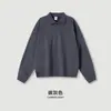Sudadera de otoño 2026 estilo americano, cuello polo tipo niebla, color liso, playera básica de cuello polo estilo old money de moda para hombre, personalizable
