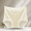 Ropa interior de satén sedoso sin costuras para mujer, de tiro alto, control de abdomen, anti-exposición, fina para verano, de alta gama, sexy, bragas para mujer