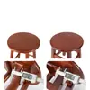 Banqueta Pequena de Madeira Maciça, Banqueta Baixa Doméstica para Adulto, Banqueta Redonda, Banqueta para Comer, Banco de Madeira, Banqueta para Trocar de Sapato, Mesa de Jantar, Banco Doméstico, Banqueta de Jantar