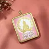 Colgante de Thangka Pintado a Mano con Mantra del Corazón, Colgante de Joyería Thangka Estilo Rústico, Venta al por Mayor Zaki Lamu