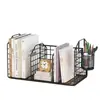 Estantería de mesa simple, estante de almacenamiento para escritorio de oficina, estante de almacenamiento pequeño al lado del escritorio, estantería de hierro para niños