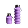 Produto de sucesso de exportação transfronteiriça: garrafa de água de silicone para esportes ao ar livre, garrafa de água portátil de grande capacidade para viagens, copo dobrável retrátil