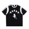 Plataforma quente fornecimento comércio exterior camiseta masculina grupo coreano crianças vadias camiseta estampada masculina manga curta camiseta retrô