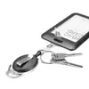 Cordão Retrátil para Crachá, Porta-Crachá de Trabalho, Porta-Cartão Retrátil com Clipe, Porta-Cartão com Clipe de Uso Duplo, Cartão de Campus, Porta-Cartão de Refeição