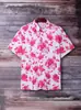 Camisa de Manga Corta Transpirable de Secado Rápido, Estampado Digital 3D, Casual y Cómoda, Estilo Hawaiano, para Hombre y Mujer, Diseño Transfronterizo de Amazon