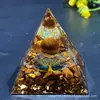 Bola de cristal 73 estilos pirámide transfronteriza bola de cristal grava pirámide artesanías para el hogar adornos de resina