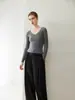 Nuevo Suéter de Punto para Mujer 2026 Otoño/Invierno 100% Cachemir Puro Cuello en V Color Sólido Versátil