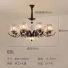 Candelabro de Cristal Estilo Americano, Iluminación para Sala de Estar, Lujo Moderno Minimalista, Dormitorio, Comedor, Edificio Dúplex, Iluminación de Vestíbulo de Villa