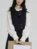"""Taller Semilla Blanca" "Lisboa Fluida" Camisa Blanca Estilo Francés con Cuello Fruncido para Mujer, Camisa de Diseño Elegante"""