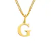 Colar Popular de 26 Letras St.Delan, Colar DIY Versátil de Aço Inoxidável 14K, Acessórios de Pingente Atacado