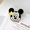 Pingente de Saco de Pão Plano de Acrílico Desenho Animado do Mickey Clipe de PP Fofo Pingente de Sacola de Presente