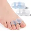 Separador de Dedos com Três Furos, Conjunto de Ajuste para Joanete, Separador para Sobreposição do Osso do Dedo Grande do Pé, Almofada Separadora de Dedos Macia Anti-Atrito