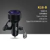 Nuevo cargador de coche transfronterizo para Huawei y Samsung, carga rápida con carcasa metálica, cargador de coche PD30W con cable