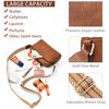 Cross-border Amazon pequena bolsa de mensageiro três zíper multi-funcional bolsa de telefone móvel couro cor alça de ombro fita bolsa de ombro para as mulheres