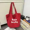 Bolso de Lona Lavada Estilo Universitario Retro para Mujer Casual Perezoso Más Fácil de Combinar Bolso de Hombro Clase Viaje Diario Bolso Tote de Gran Capacidad