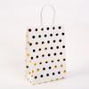 120g Papel Kraft dorado ropa bolso de mano en stock regalo universal compras Bolsa de papel Kraft empaque para llevar