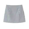 Roupas Europeias e Americanas Transfronteiriças para Mulheres Aliexpress Venda Quente Moda Cintura Marcada Emagrecedor Sem Mangas Colete + Saia Curta