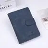 Bolsa de Pasaporte para Viaje con Hebilla RFID Protector de Pasaporte Anti-Magnético Ranura para Múltiples Tarjetas Almacenamiento de Documentos Cubierta Protectora Estuche para Tarjeta de Identificación