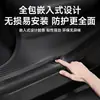 Adecuado para Tesla Model Y Versión Actualizada Model 3 Tira de Umbral de Puerta Trasera de Fibra de Carbono Protector de Esquina del Asiento Antipatadas