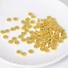 Accesorios de cobre chapados en oro de 14k, cuentas tipo píldora lisas de corte recto, espaciadores, separadores, accesorios para pulseras, collares y joyería DIY