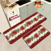 Felpudo Navideño Grinch Transfronterizo Felpudo de Cocina Absorbente y Anti-Grasa Felpudo de Entrada Set de Dos Piezas en Stock