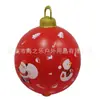 Pelota de Navidad Inflable de PVC Nueva Transfronteriza de Punto Pelota de Navidad Inflable de Plástico Ecológica Pelota de Navidad para Atmósfera de Patio