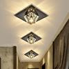 Lámpara de pasillo minimalista moderna con LED de cristal de diamante, luz de pasillo, luz empotrada creativa para el hogar