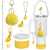 Accesorios Decorativos Stanley Correa de Mano de Cuerda Trenzada Estuche para Labial Llavero Duende Briqueta Funda de Silicona Antideslizante para Taza