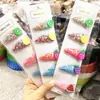 Celebridade da Internet Cor Mais Vendida Areia Movediça Transparente Fruta Grampo de Cabelo Coração de Menina Estilo Coreano Novo Acessório Lateral
