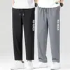 Pantalones Casuales de Seda de Hielo para Hombre, Estilo Delgado de Verano 2026 Nuevos Pantalones de Pierna Recta Sueltos de Secado Rápido de Pierna Ancha para Hombres Jóvenes