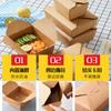 Caja de embalaje universal de papel Kraft desechable para comida para llevar, cuadrada, para pollo frito coreano, arroz frito, venta al por mayor de fábrica