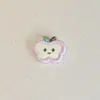 Nuevos Accesorios de Manzana con Cara Sonriente de Tamaño Pequeño, Materiales de Decoración para Fundas de Teléfono DIY, Zapatos con Agujeros, Pinzas para el Cabello y Accesorios para el Cabello