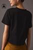 Nuevo Estilo Transfronterizo Europeo y Americano Camiseta Casual de Algodón Puro para Mujer con Estampado de Carita Sonriente Moderna de Manga Corta con Cuello Redondo Top Sencillo